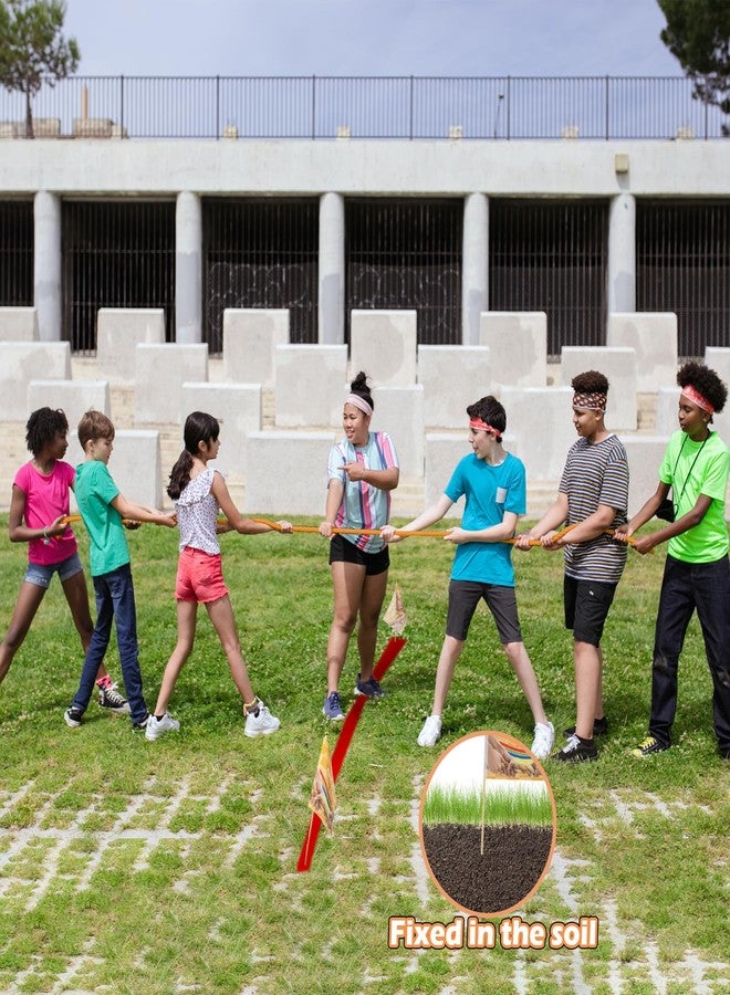 MrCarbon 40FT Tug of War Rope,Tug a War Rope,Tug of War Rope Adult with Cotton Rope,10 Medals,2 Flags,Whistle,Ribbon and Storage Bag,Orange ,Field Day Games,Outdoor Games,Family Reunion and Team Building Games - Image 2